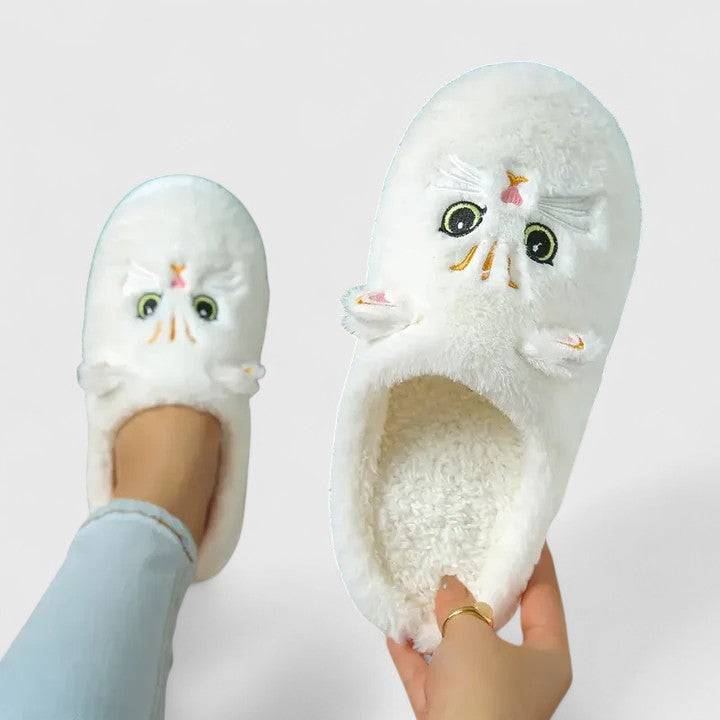 Front view of women's cozy comfort footwear, designed with robust arch support.
