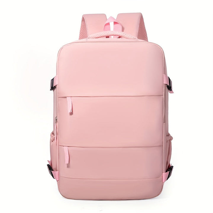 School backpack with 180° lay-flat opening, ideal for textbooks, laptop, and supplies.
