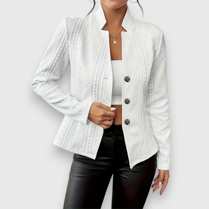 Stylish women's light spring jacket, a versatile layering piece for elegant casual outerwear.