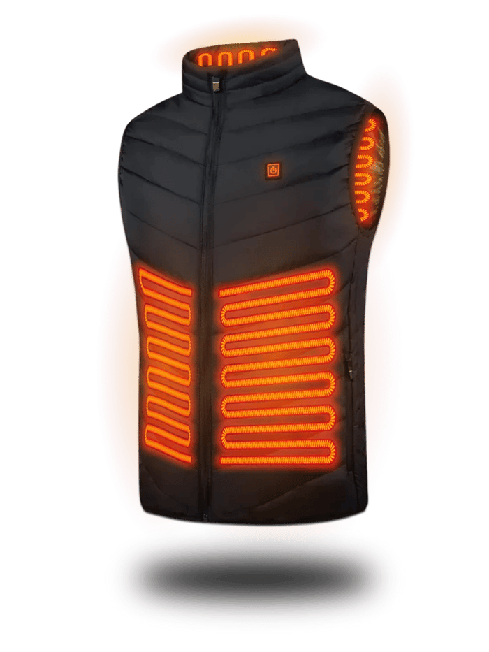 Unisex Heated Jacket with adjustable temperature control, perfect for cold weather outdoor activities.