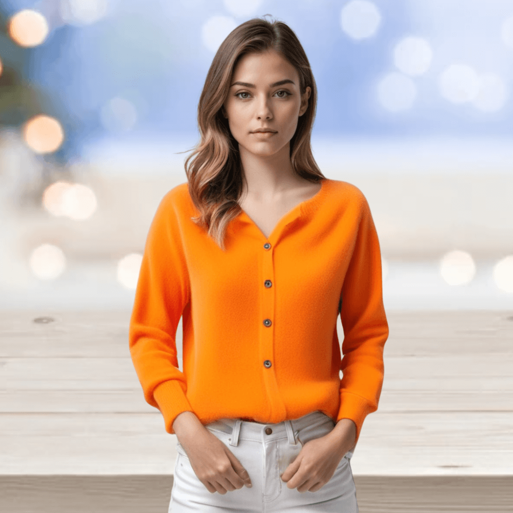 Women's Cardigan with V-Neck