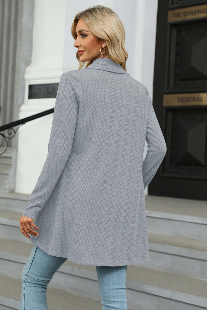 Women's Casual Longline Open Cardigan