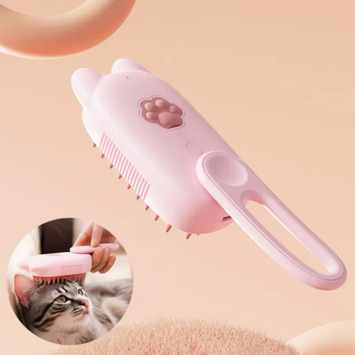 Unisex electric scalp massager brush with cute cat ears for ultimate relaxation & head massage.