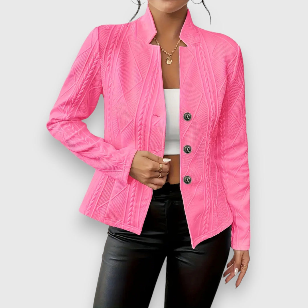 Women's stylish light spring jacket for layering, offering effortless comfort and versatile fashion.