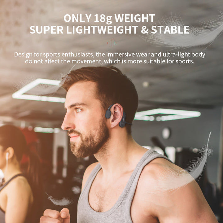 Active wireless open-ear headphones ideal for outdoor running & cycling. Sound safety, lightweight, sweat-resistant.