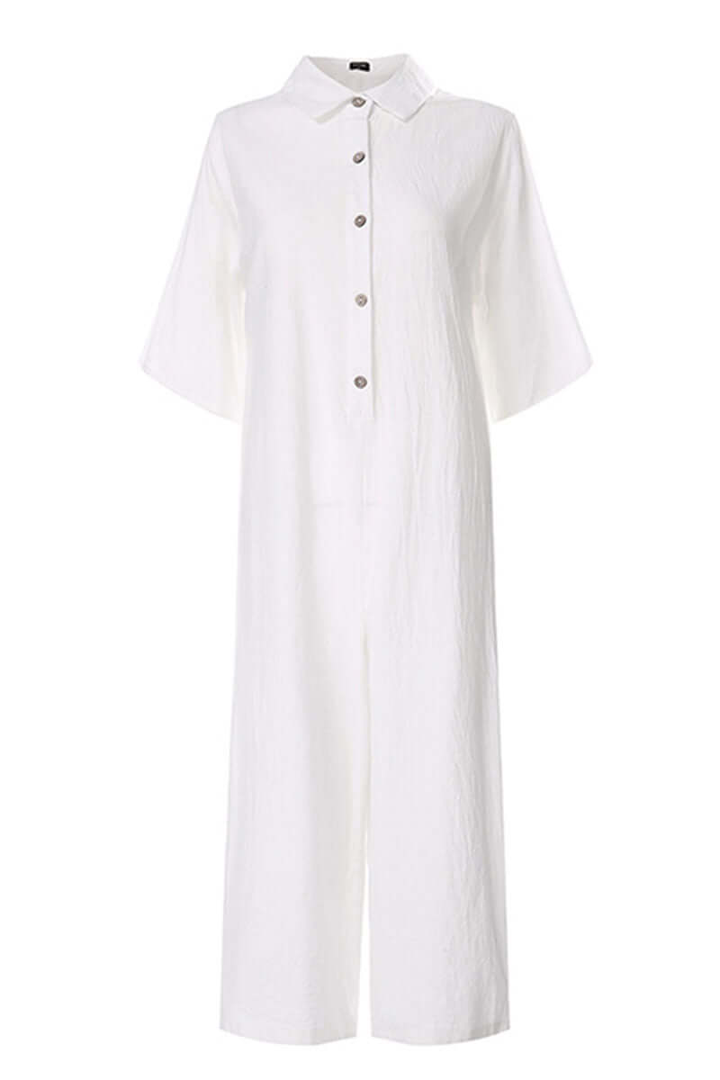 Women's Relaxed Notch Collar Jumpsuit