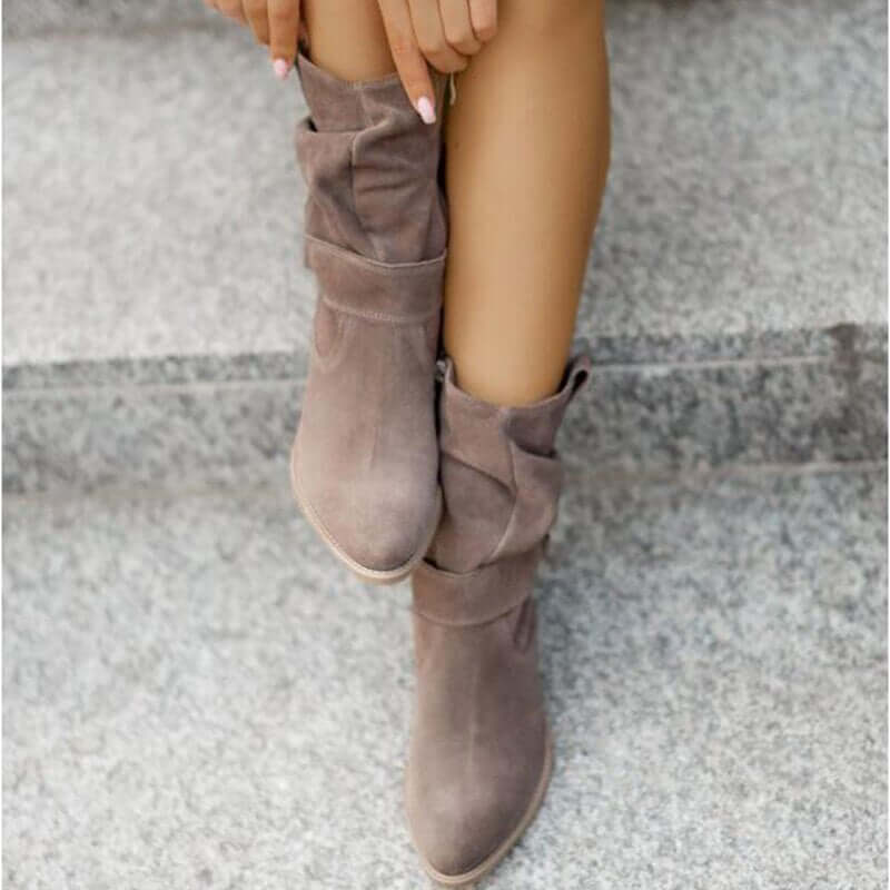Women's Ankle Boots with Low Heel