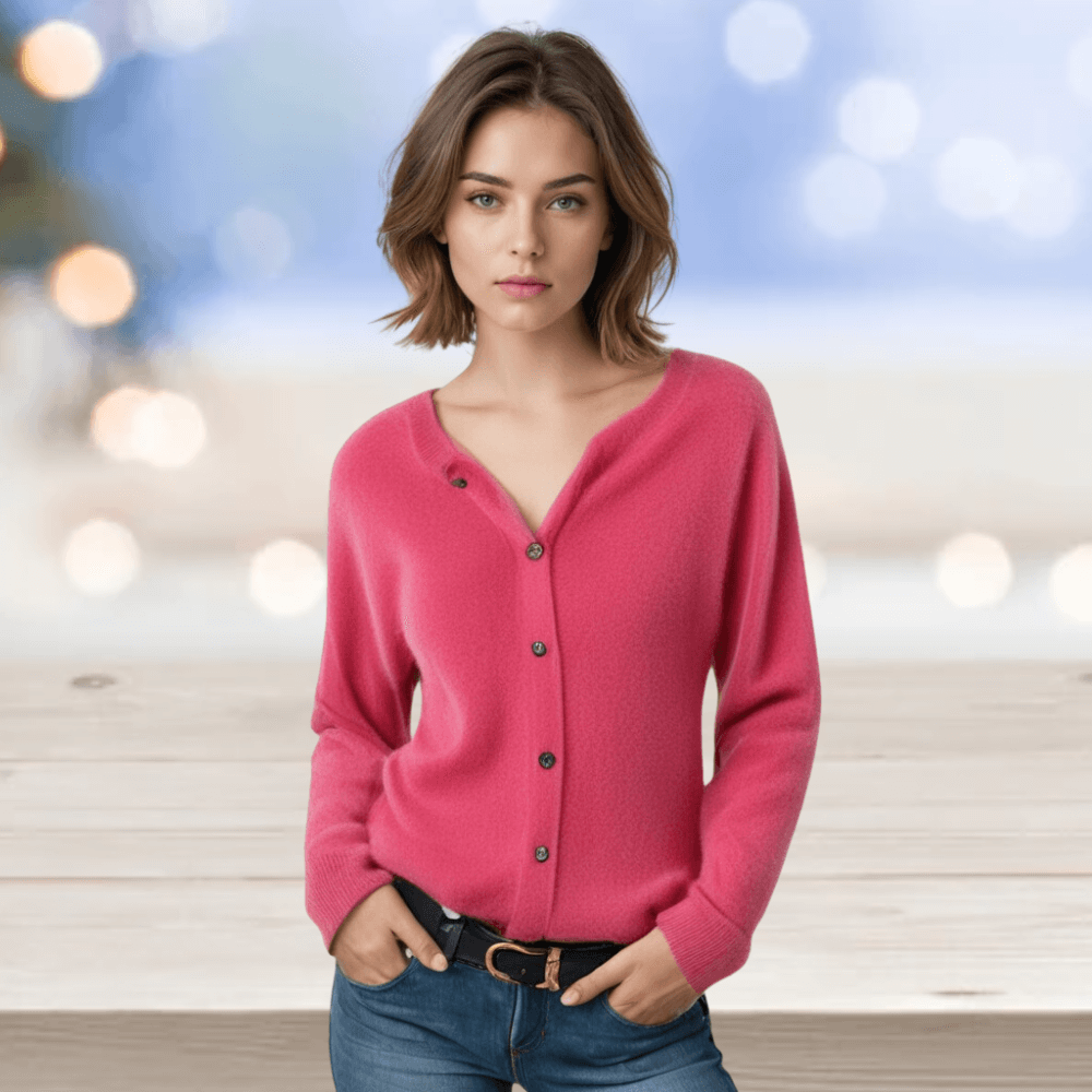 Women's Cardigan with V-Neck