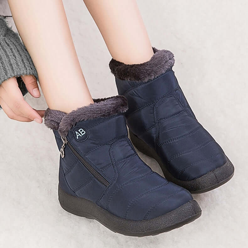 Women's Warm Winter Snow Boots with Trim