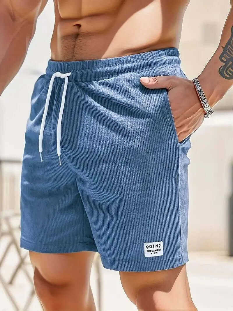 Men's Lightweight Casual Shorts with Drawstring