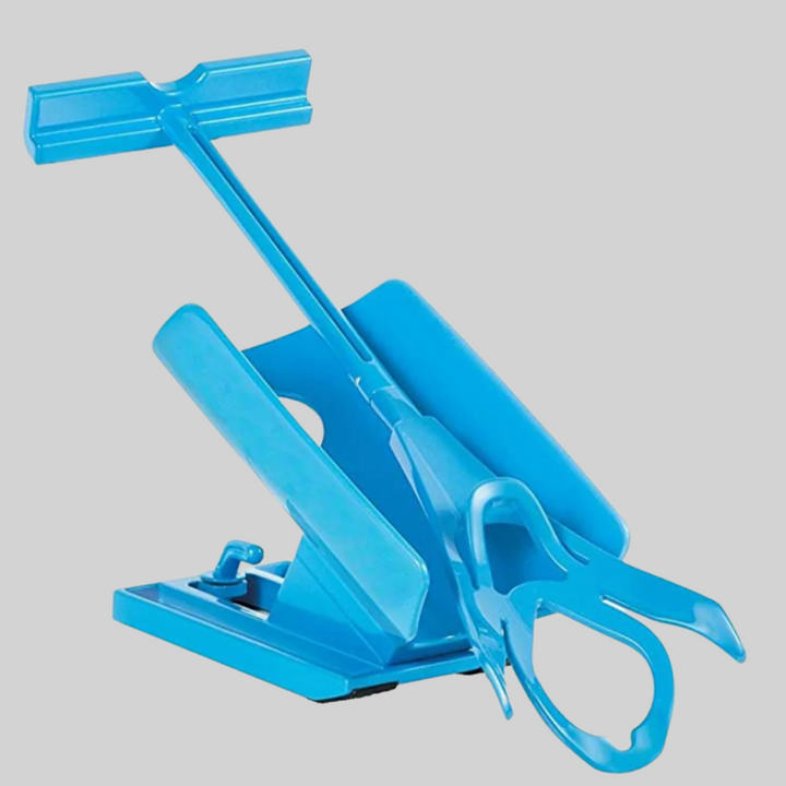 Simple sock puller for easy dressing. Enhances comfort and reduces strain for users with limited mobility.
