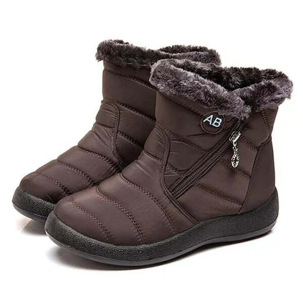 Women's Warm Winter Snow Boots with Trim
