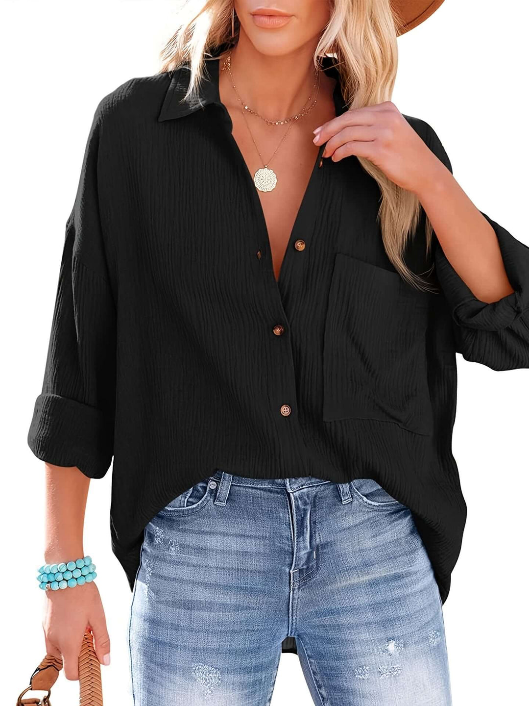 Women's Relaxed Fit Long Sleeve Shirt