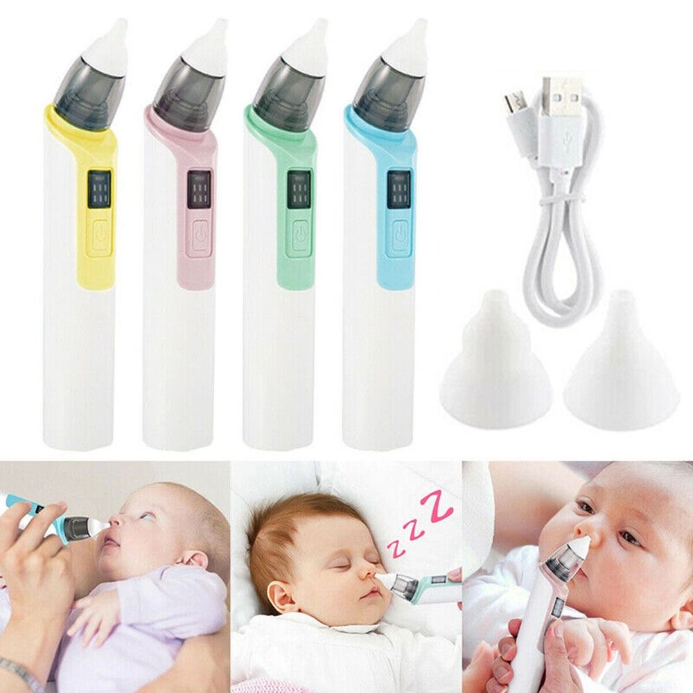 Hygienic, portable electric nasal cleaner for newborns & infants. Quiet, comfortable baby aspirator for clear breathing.