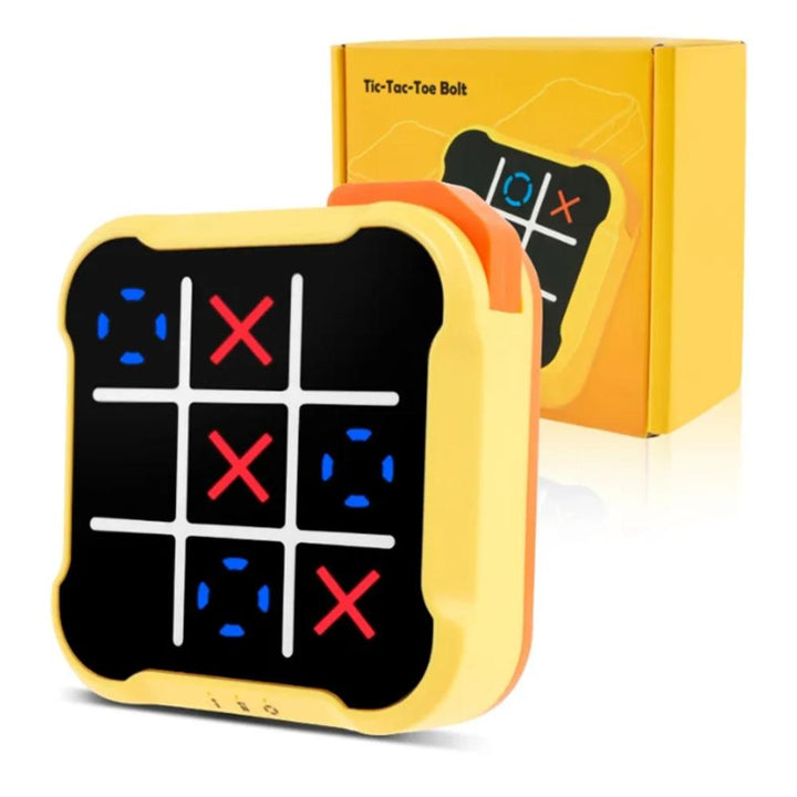 Electronic Tic-Tac-Toe game, portable, fun brain-boosting puzzle for kids & adults, a classic strategy game.