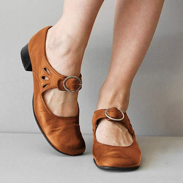 Comfortable low heel pumps for women, ideal for spring & fall fashion. Classic elegant slip-on shoes for versatile wear.