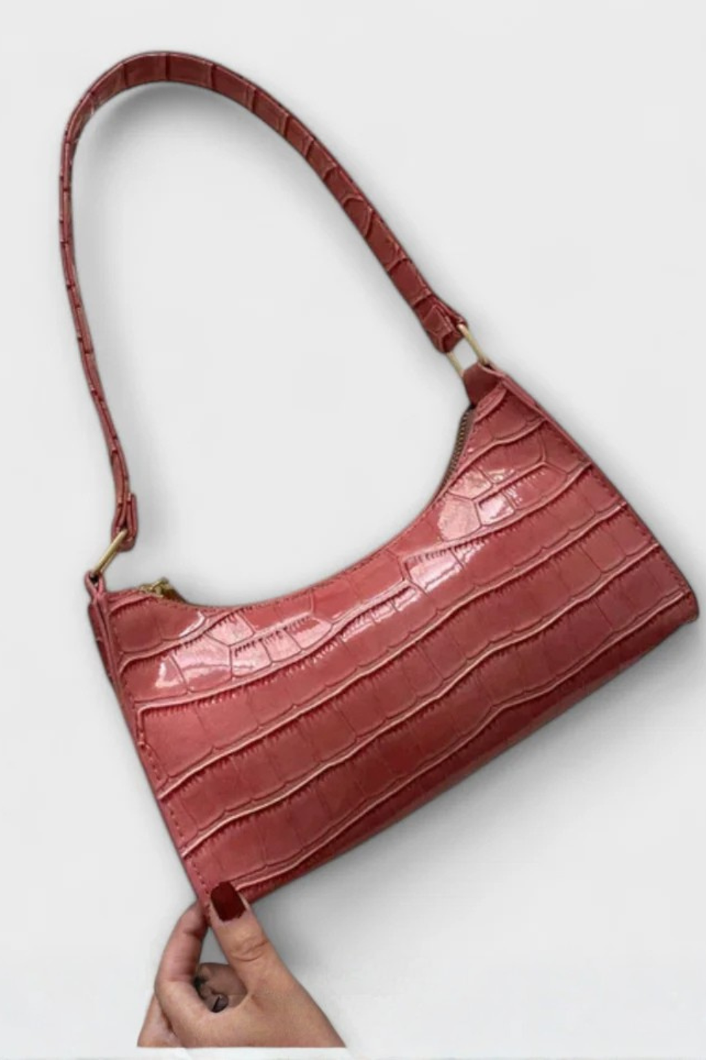 Yellow textured women's shoulder bag, a vibrant and elegant daily essential.