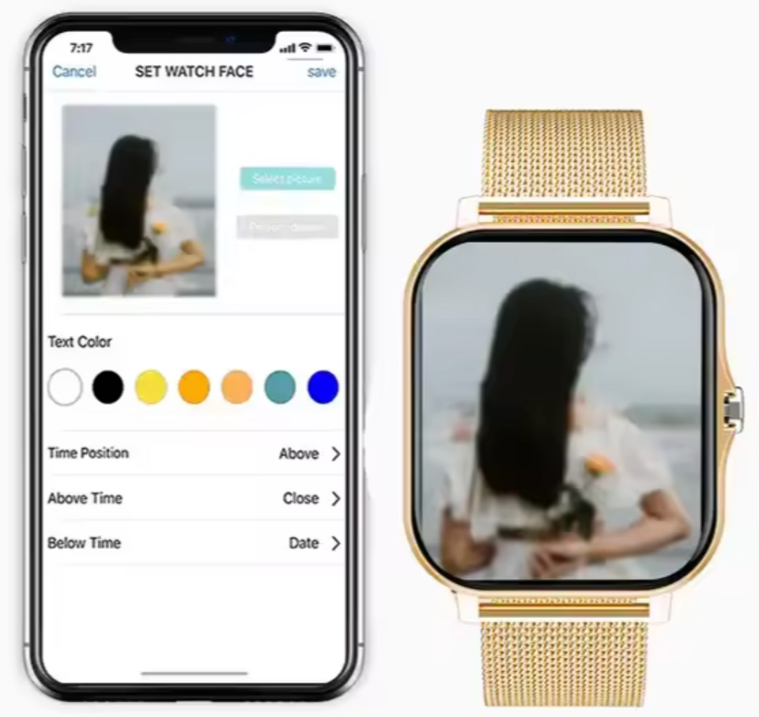 New elegant silver women's smartwatch, a complete solution for health, fitness, and activity tracking.