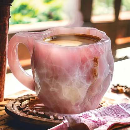 Unique elegant crystal mug, insulated and microwave safe, ideal for a special gift.