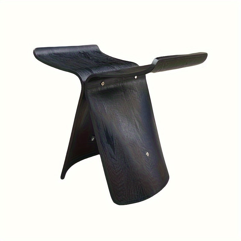 Versatile solid wood butterfly stool, elegant seating & accent furniture for modern & vintage homes.
