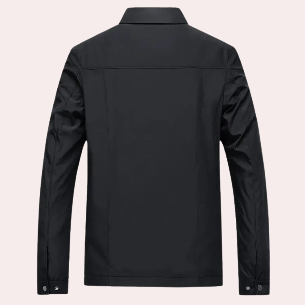 Men's lightweight spring jacket, stylish & versatile outerwear. Perfect for casual transitional weather.