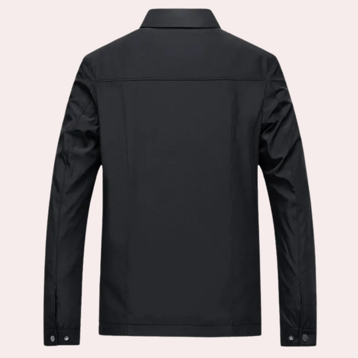 Men's lightweight spring jacket, stylish & versatile outerwear. Perfect for casual transitional weather.