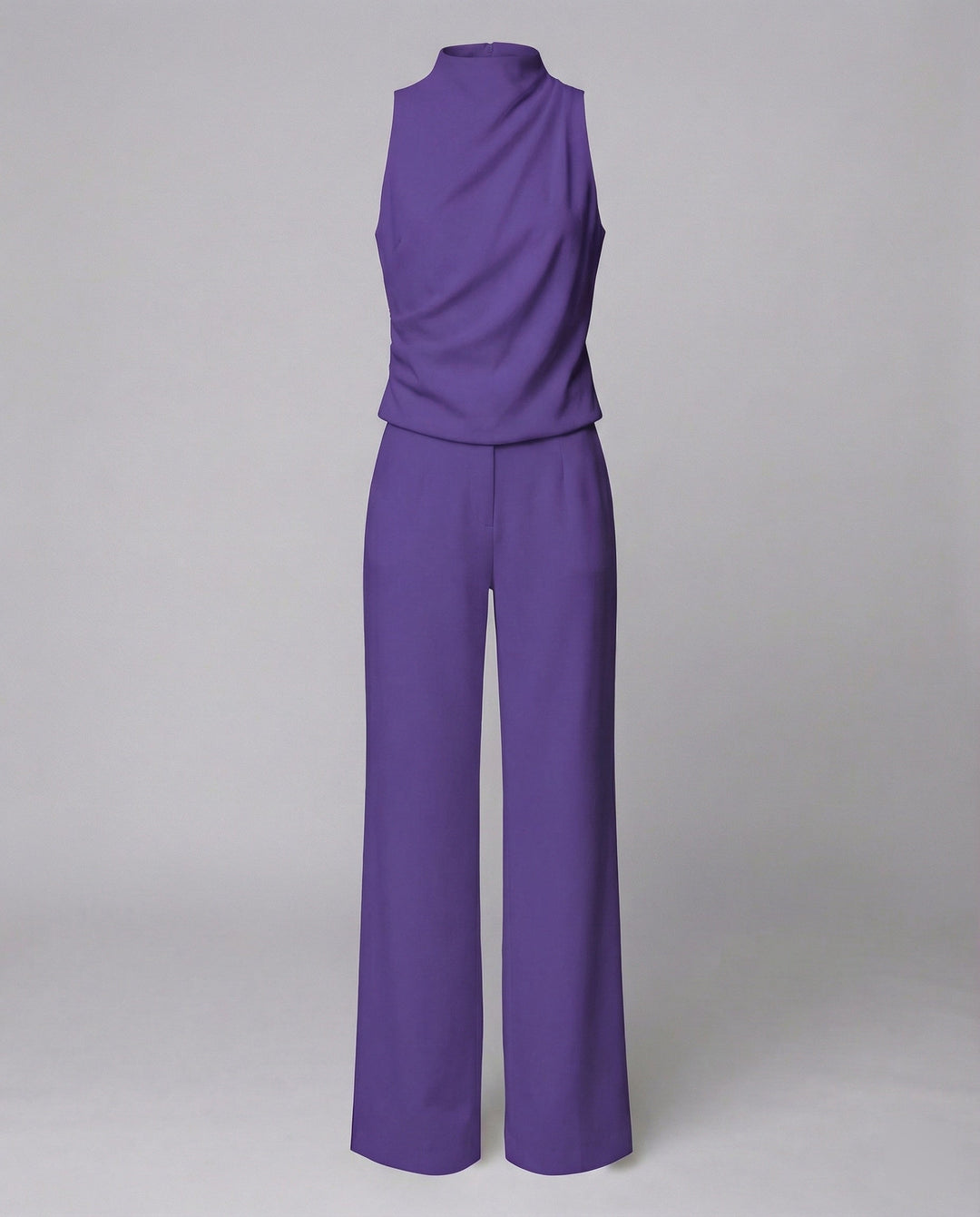 Versatile elegant tailored women's jumpsuit, perfect for sophisticated evening & occasion wear.