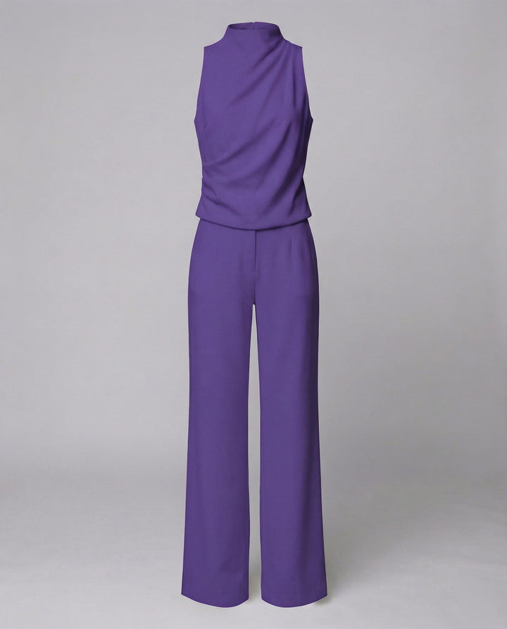 Versatile elegant tailored women's jumpsuit, perfect for sophisticated evening & occasion wear.