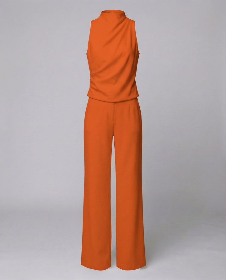 Sleek & sophisticated tailored women's jumpsuit, ideal for formal wear, parties & elegant evenings.