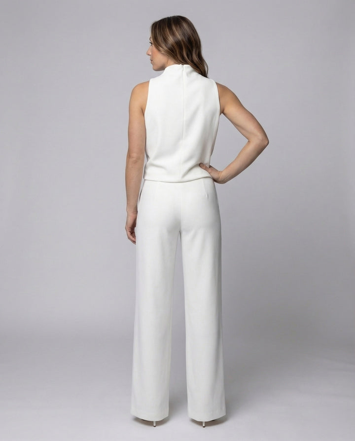Luxurious tailored women's jumpsuit, perfect for elegant formal and evening events.