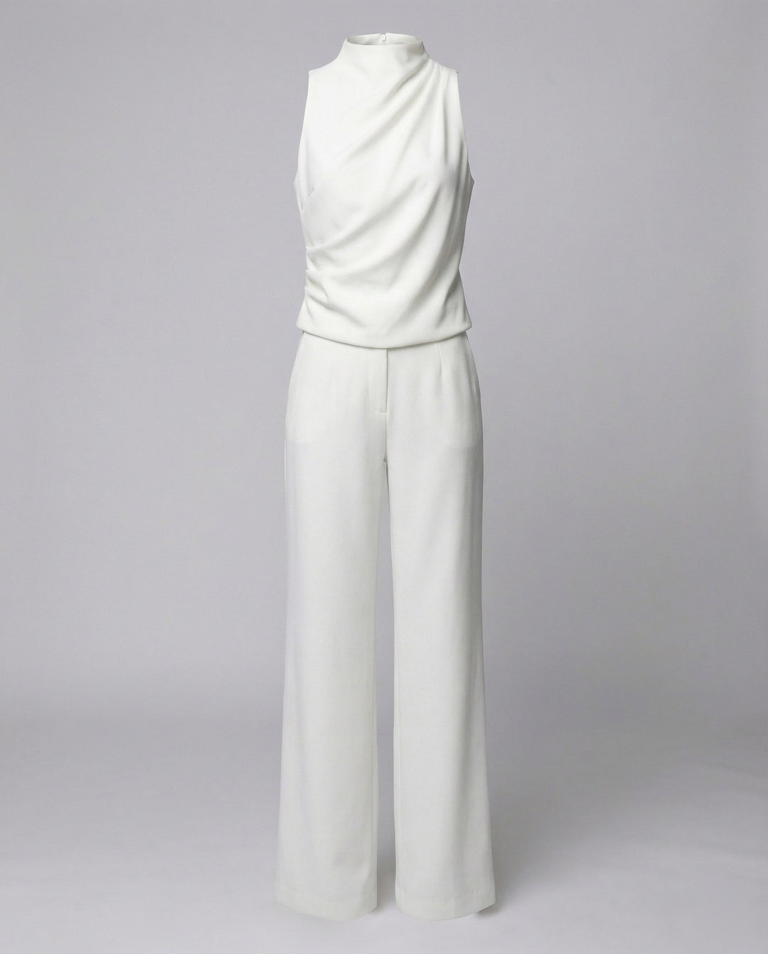 Sophisticated women's tailored jumpsuit, suitable for formal wear, parties & evening occasions.