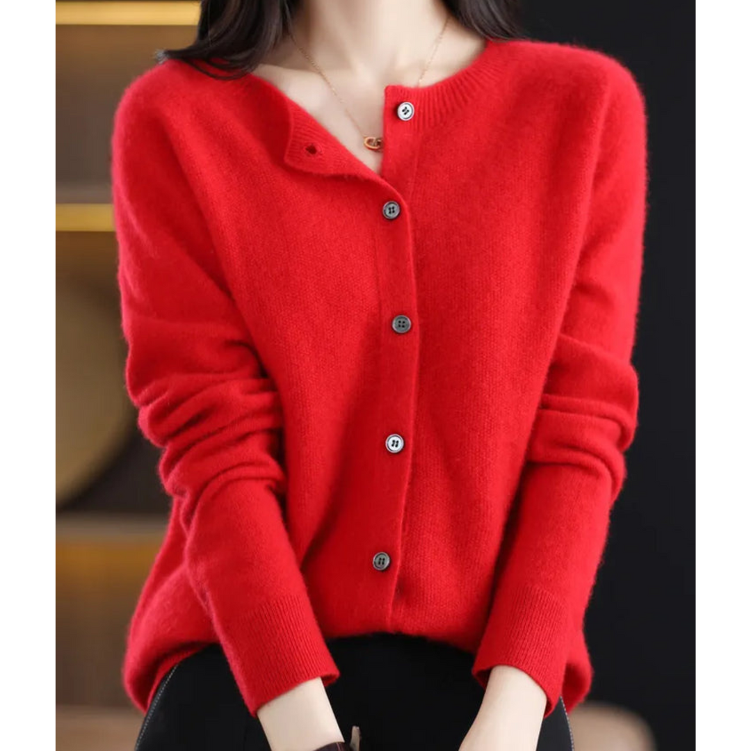 Stylish women's everyday cardigan sweater, perfect for versatile spring and fall fashion.