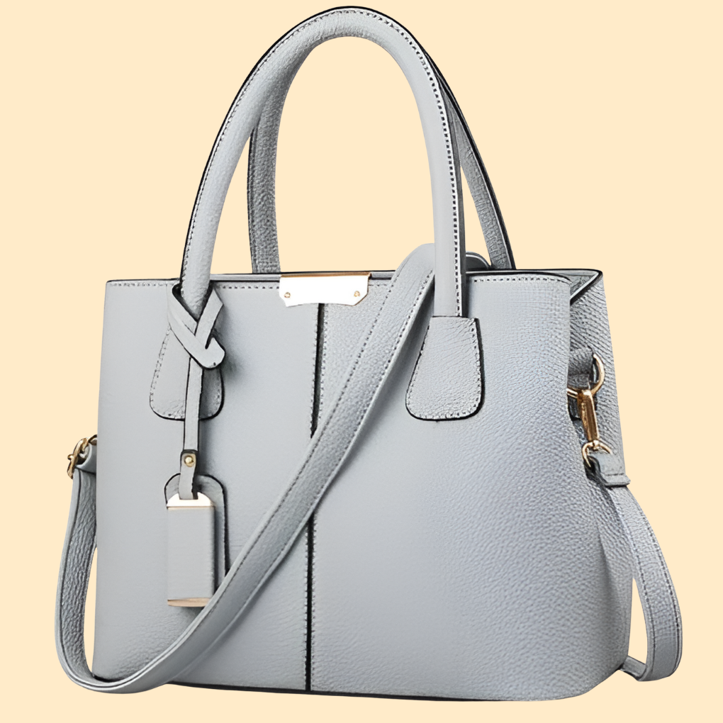 Premium quality solid color leather shoulder bag for women. A sophisticated and chic handbag for any occasion.
