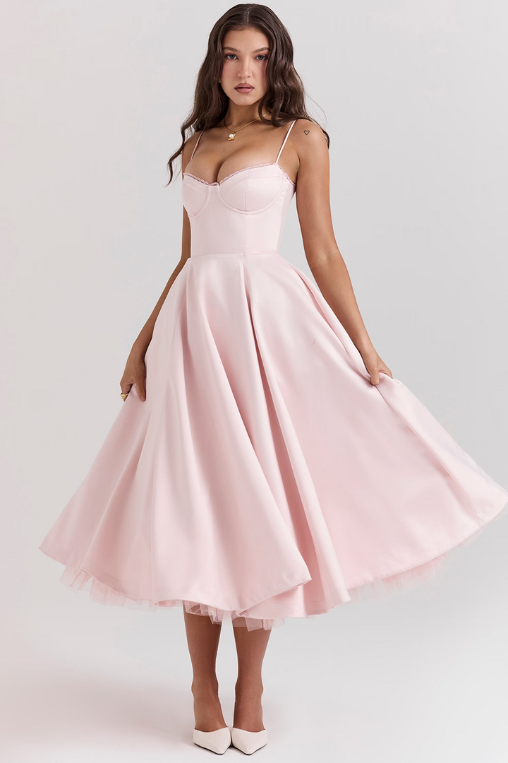 Sophisticated Women's Evening Dress, Royale style, elegant formal wear with a flattering structured bodice.