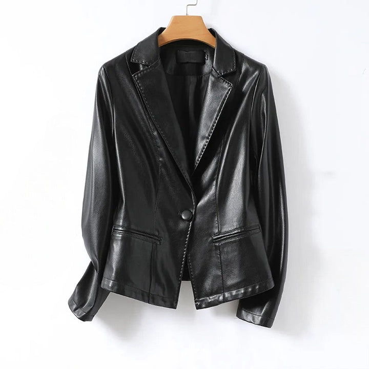 Chic women's tailored blazer jacket, an elegant and versatile outerwear piece for any wardrobe.