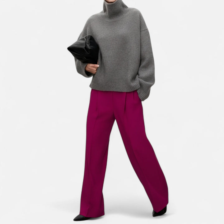 The ultimate women's timeless turtleneck sweater, elegant, cozy knitwear for versatile winter style.