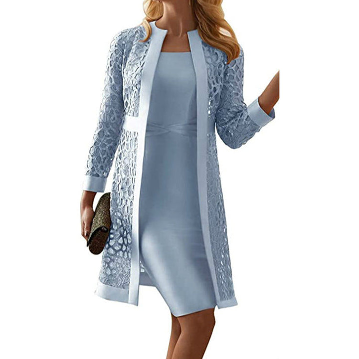 Complete elegant two-piece dress set for women. A stylish choice for formal parties, evening wear & special occasions.