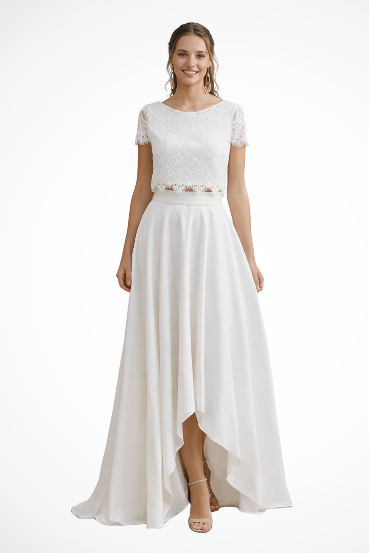 Elegant women's two-piece maxi skirt set, perfect for special occasions, formal events, and wedding guests.