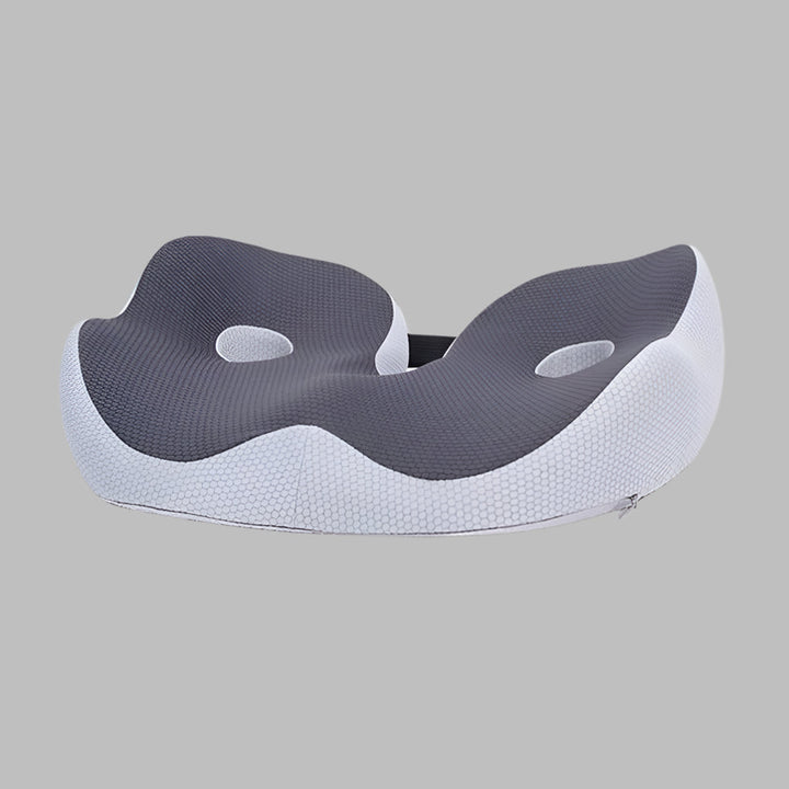 Unisex memory foam cushion for sit bone & tailbone pain relief. Ergonomic support for office chairs, car seats & wheelchairs.