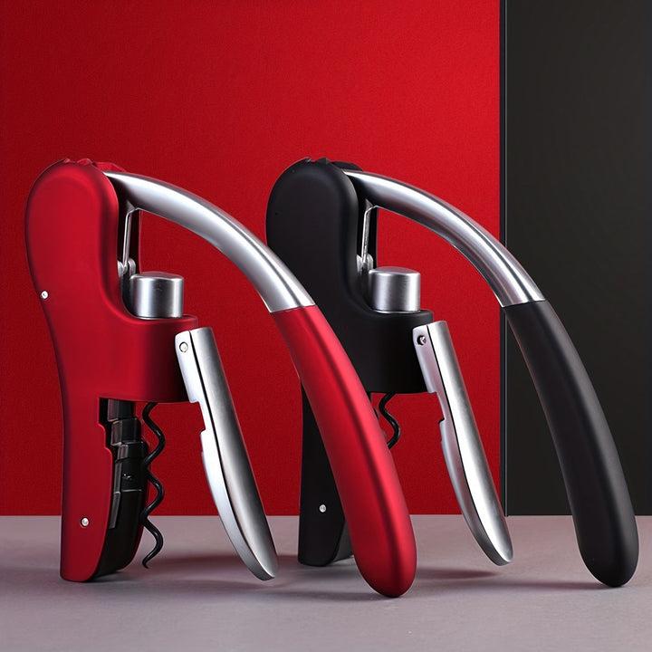 Ergonomic wine corkscrew for easy bottle opening. Universal wine opener, perfect for home bars & hospitality.