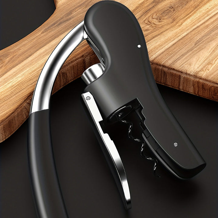 Safe & efficient ergonomic wine opener. A professional kitchen tool & stylish barware for all wine enthusiasts.