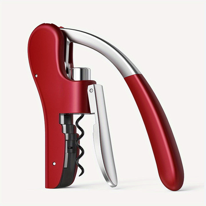 Professional ergonomic wine corkscrew for restaurant supply & home use. Ensures easy & safe bottle opening.