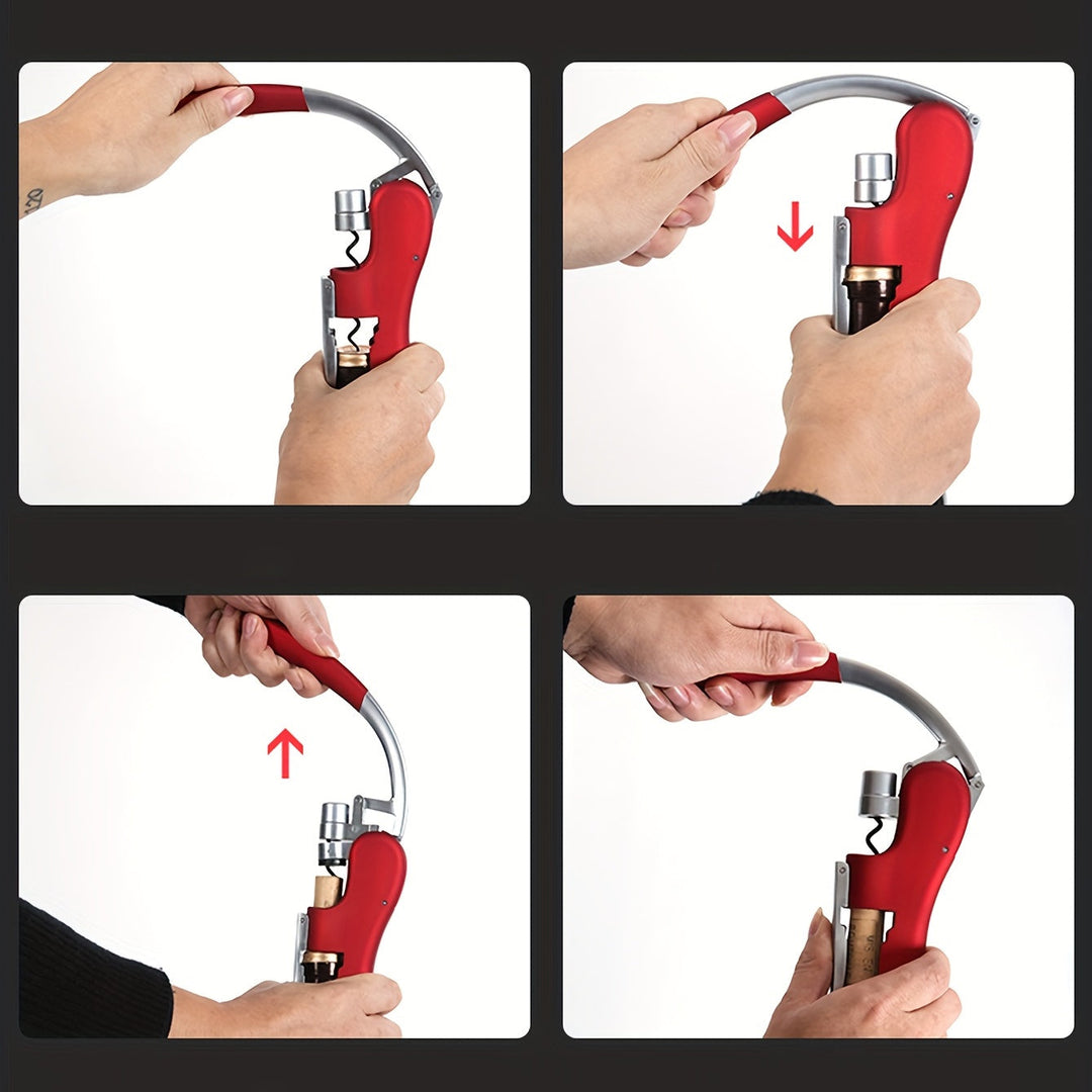 Easy-to-use ergonomic wine opener for all wine types. Great kitchen tool and wine lover's accessory.