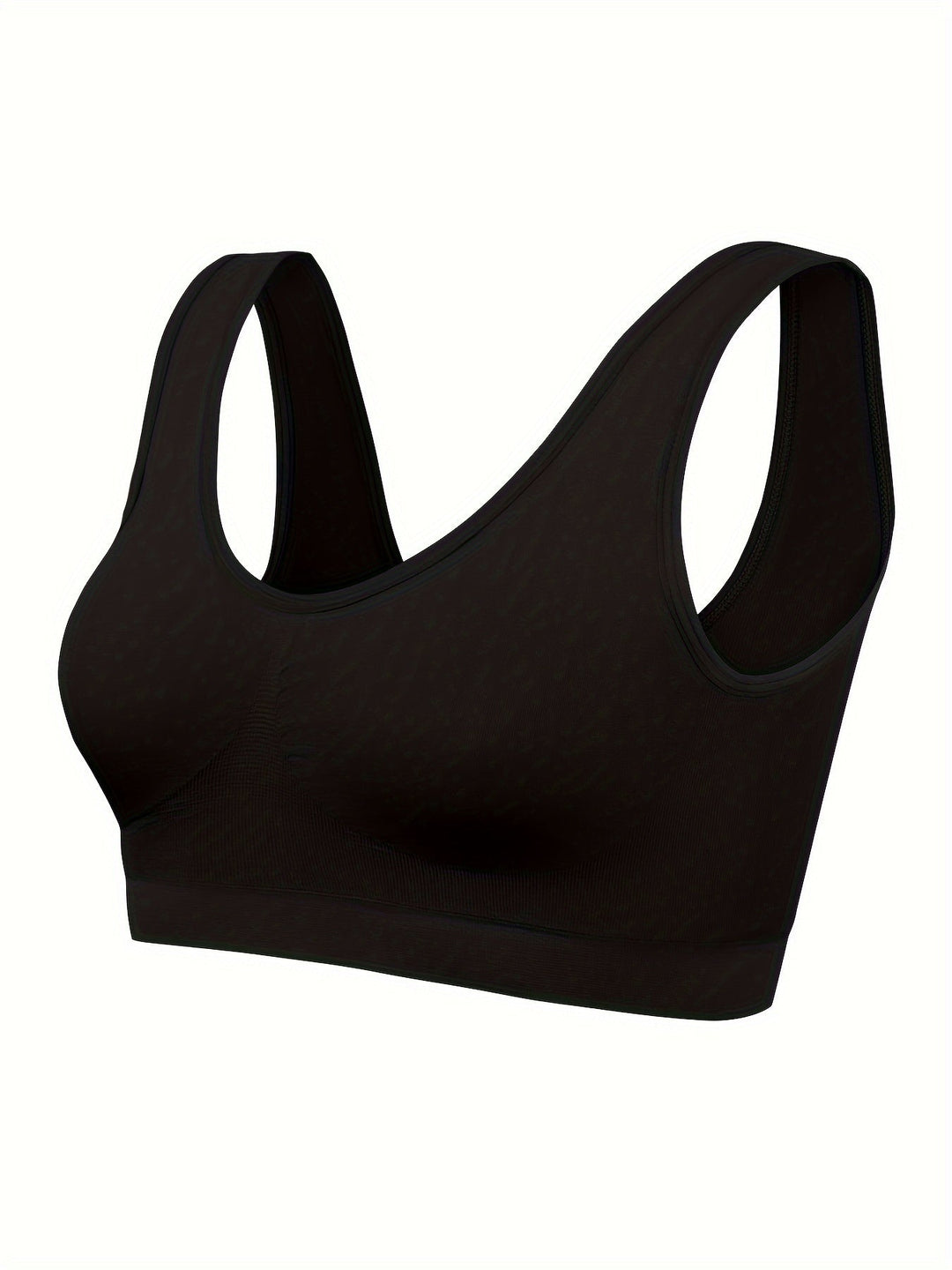Women's comfortable 3-piece activewear set: seamless sports bra, tank top, and matching apparel.