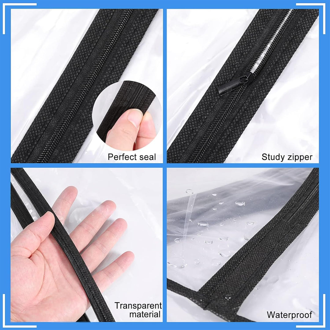 Breathable 71-inch gown protector for antique clothing & heirloom dress preservation.