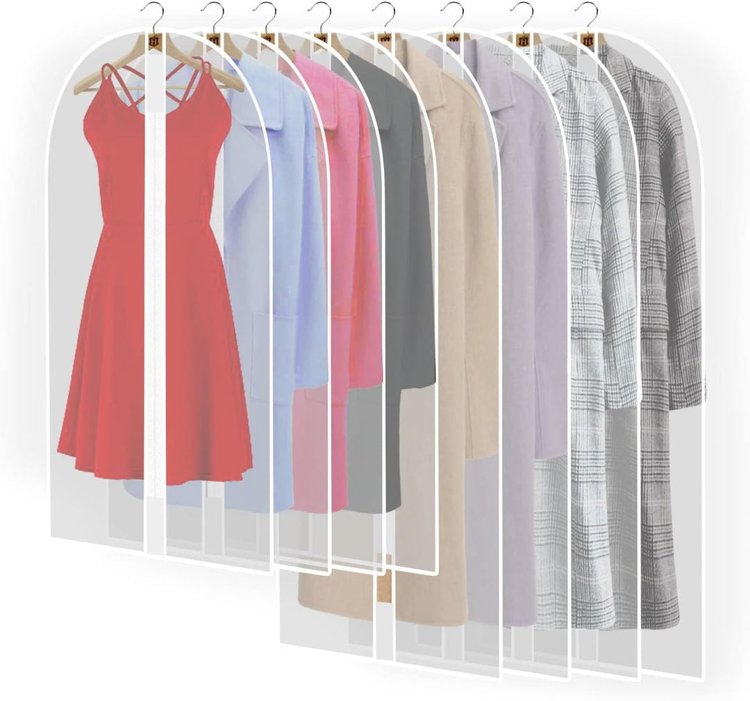 Versatile 71" long dress bag for seasonal clothing, protecting from dust, moths & damage.