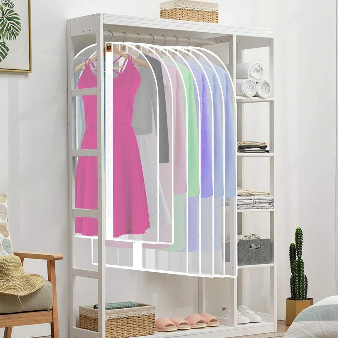 Durable 71" gown protector, perfect for wedding dress storage & long formal wear travel.