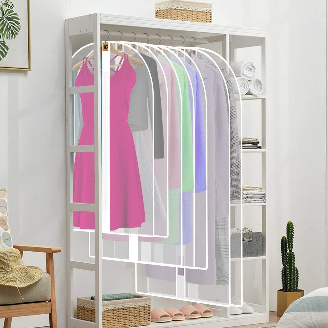Extra-long 71" clothing storage bag for evening gowns, keeping them dust-free & neat.
