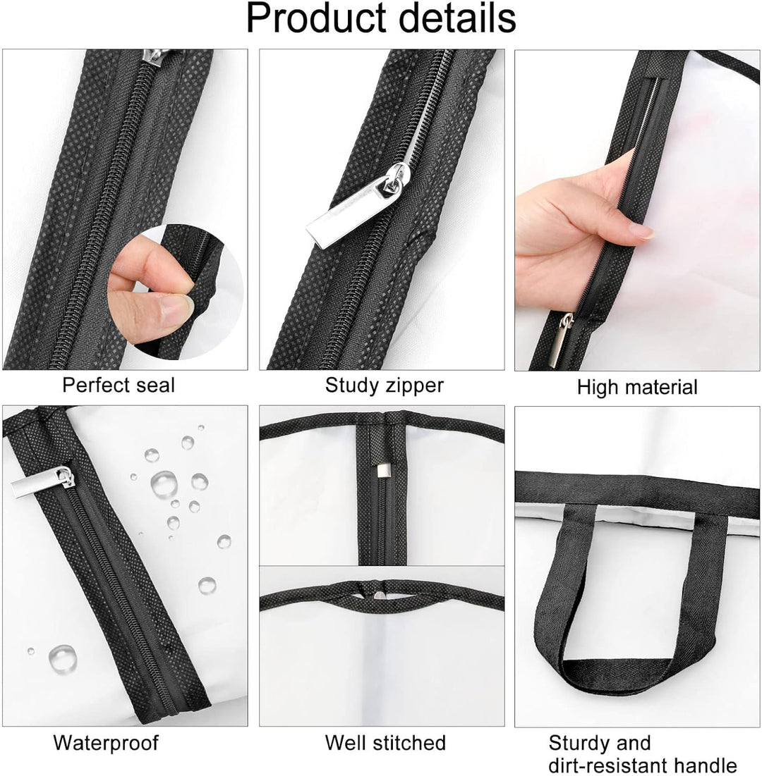 Closet organization solution: Extra-long 71" dress cover for valuable attire & gowns.