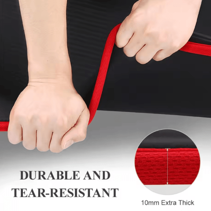Plush Pilates mat with extra thickness, providing superior joint support for comfortable and effective exercise.